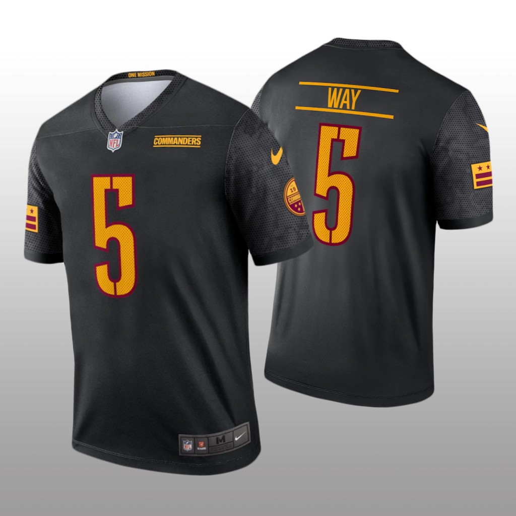 Washington Commanders Tress Way Black Jersey Alternate Legend - Men's