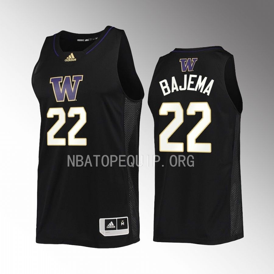 Washington Huskies Cole Bajema Jersey 2022-23 Swingman  Black Uniform
