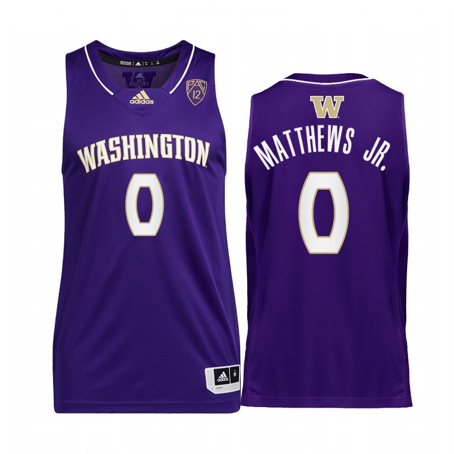 Washington Huskies Emmitt Matthews Jr. Jersey 2022 College  Purple Uniform