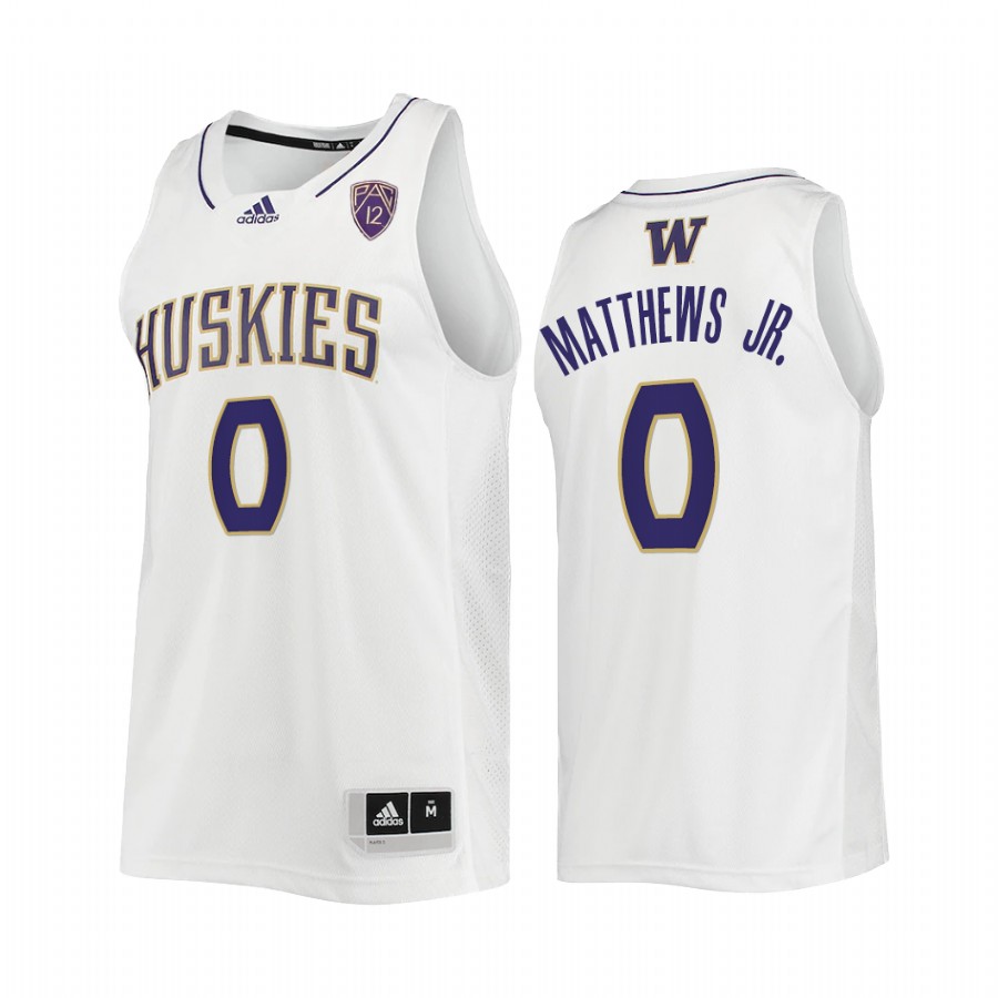 Washington Huskies Emmitt Matthews Jr. Jersey 2022 College  White Uniform
