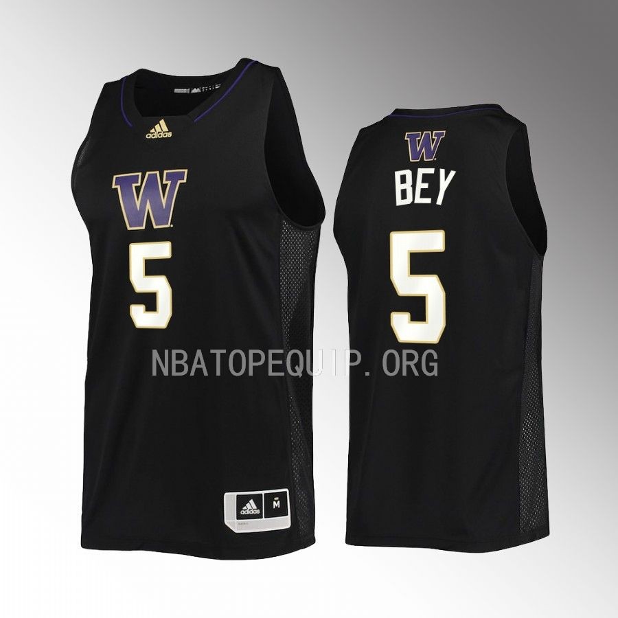 Washington Huskies Jamal Bey Jersey 2022-23 Swingman  Black Uniform