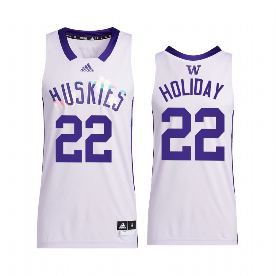 Washington Huskies Justin Holiday Jersey Honoring Black Excellence White Alumni  Uniform