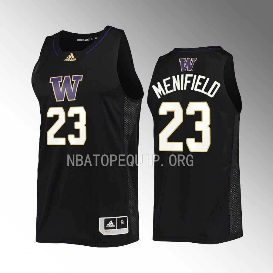 Washington Huskies Keyon Menifield Jersey 2022-23 Swingman  Black Uniform