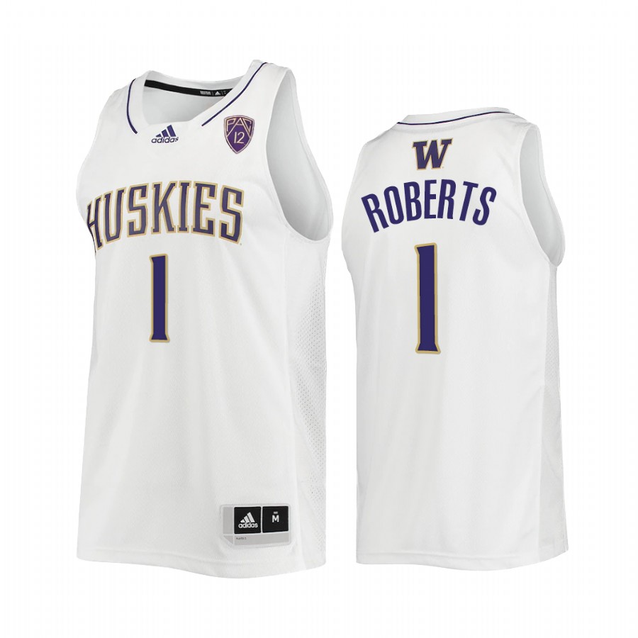 Washington Huskies Nate Roberts Jersey 2022 College  White Uniform