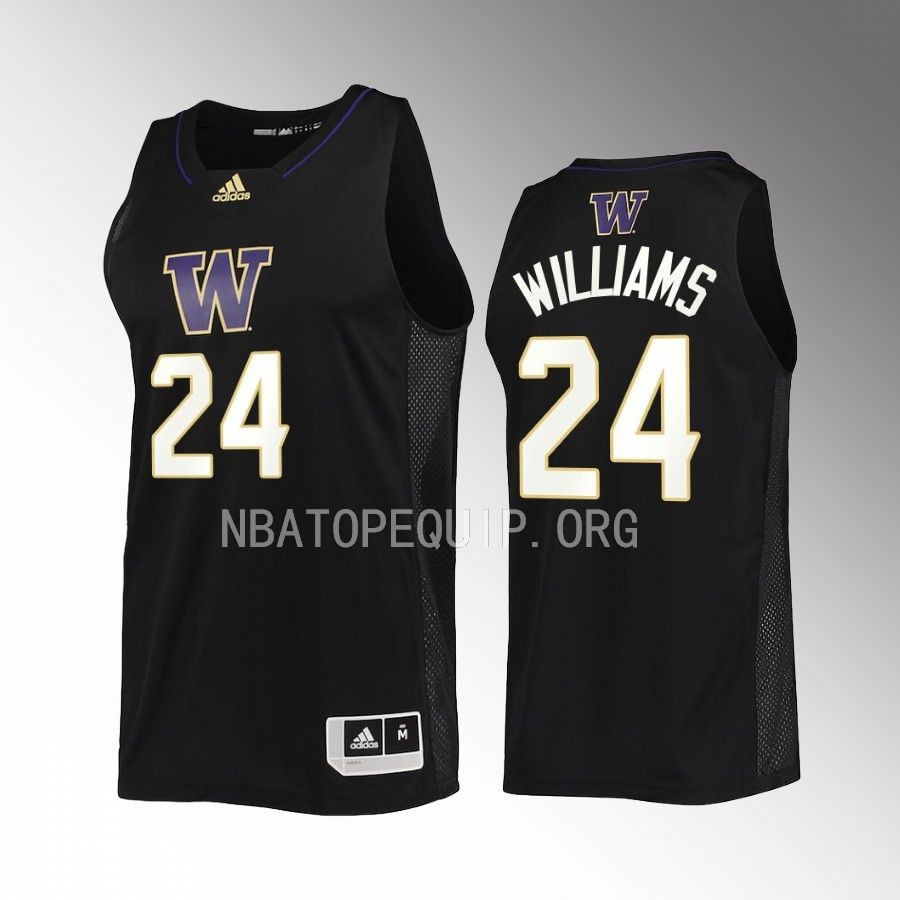 Washington Huskies Noah Williams Jersey 2022-23 Swingman  Black Uniform