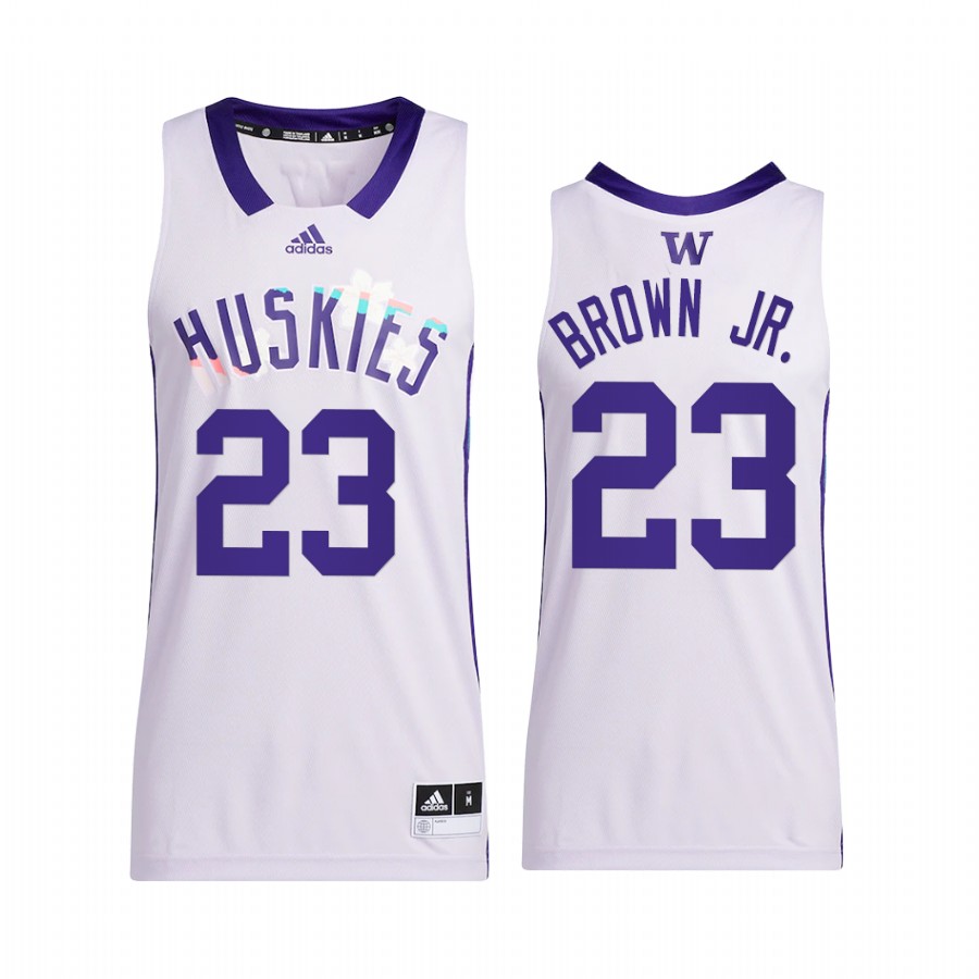 Washington Huskies Terrell Brown Jr. Jersey 2022 Honoring Black Excellence White  Uniform