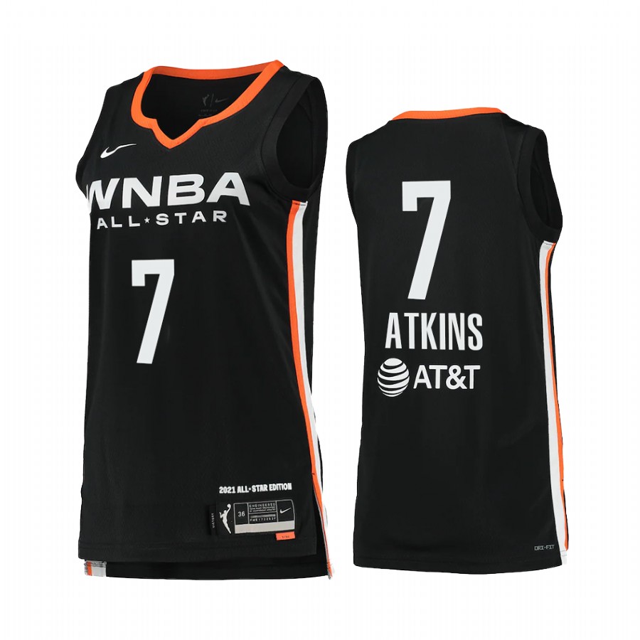 Washington Mystics Ariel Atkins 2021 WNBA All-Star Victory Women Black #7 Jersey