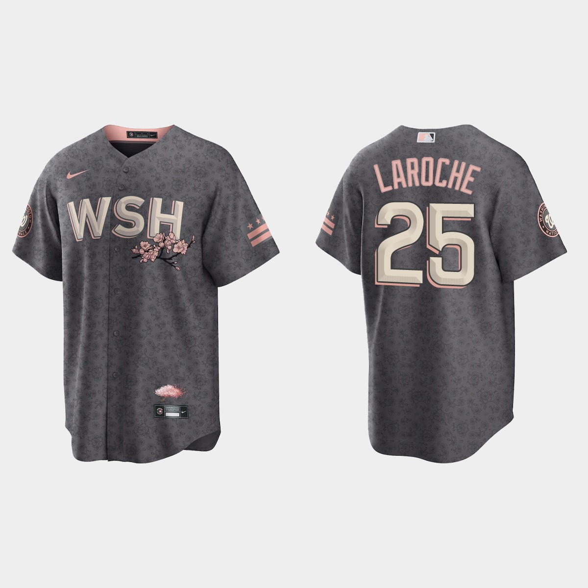 Washington Nationals Adam LaRoche 2022 City Connect Jersey - Gray