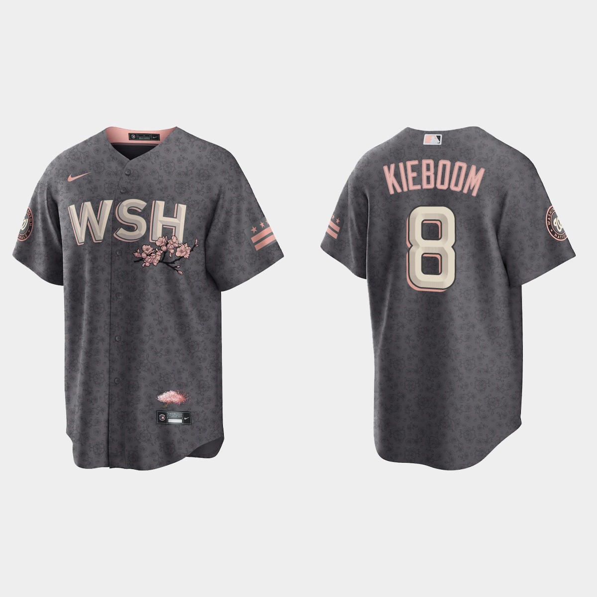 Washington Nationals Carter Kieboom 2022 City Connect Jersey - Gray