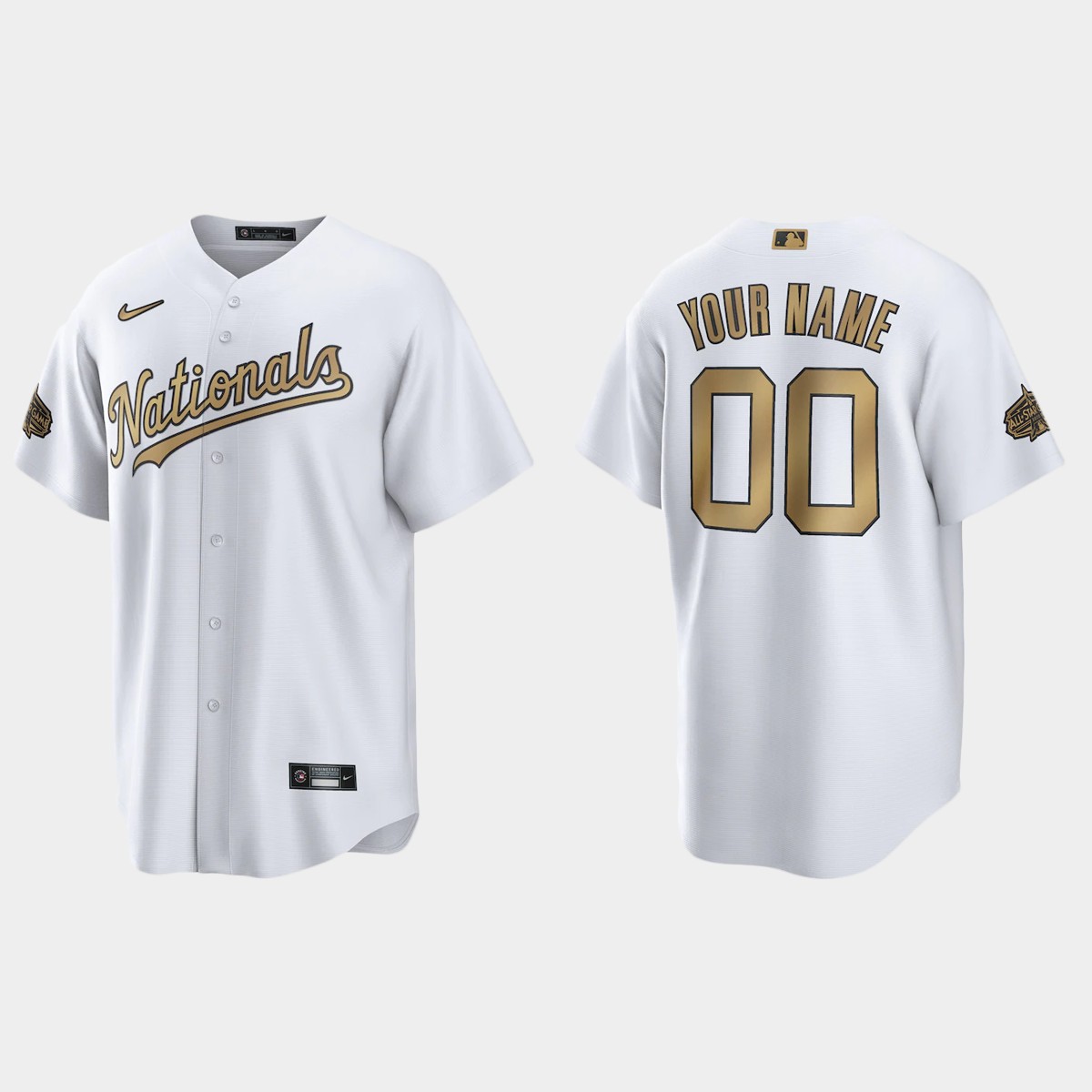 Washington Nationals Custom 2022 MLB All-Star Game Jersey - White
