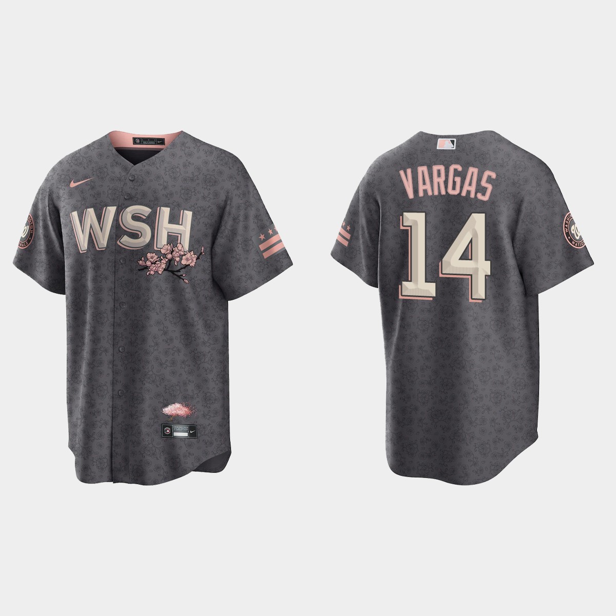 Washington Nationals Ildemaro Vargas 2022 City Connect Jersey - Gray