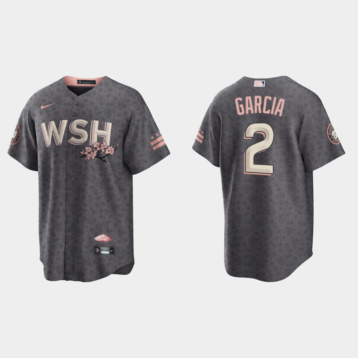 Washington Nationals Luis Garcia 2022 City Connect Jersey - Gray