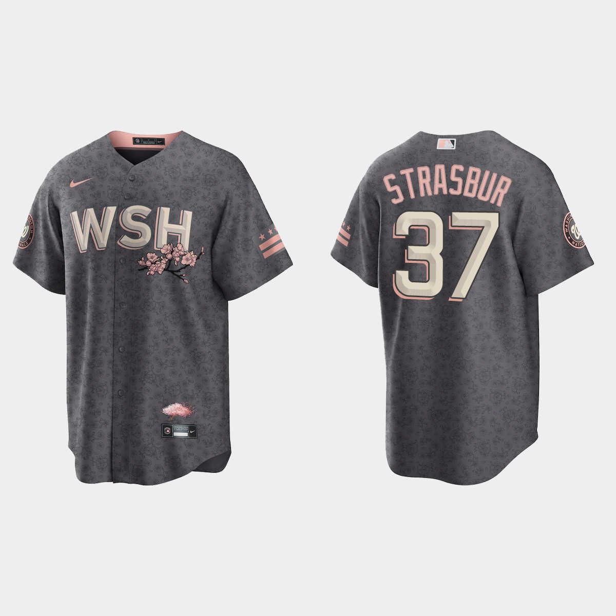 Washington Nationals Stephen Strasburg 2022 City Connect Jersey - Gray