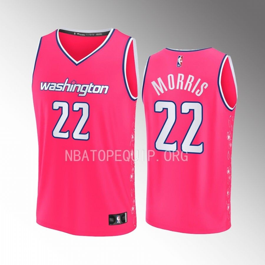 Washington Wizards #22 Monte Morris City Edition Jersey 2022-23 Fastbreak Pink