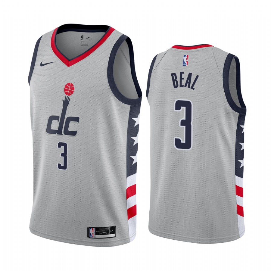 Washington Wizards Bradley Beal #3 Gray 2020-21 City Edition Jersey