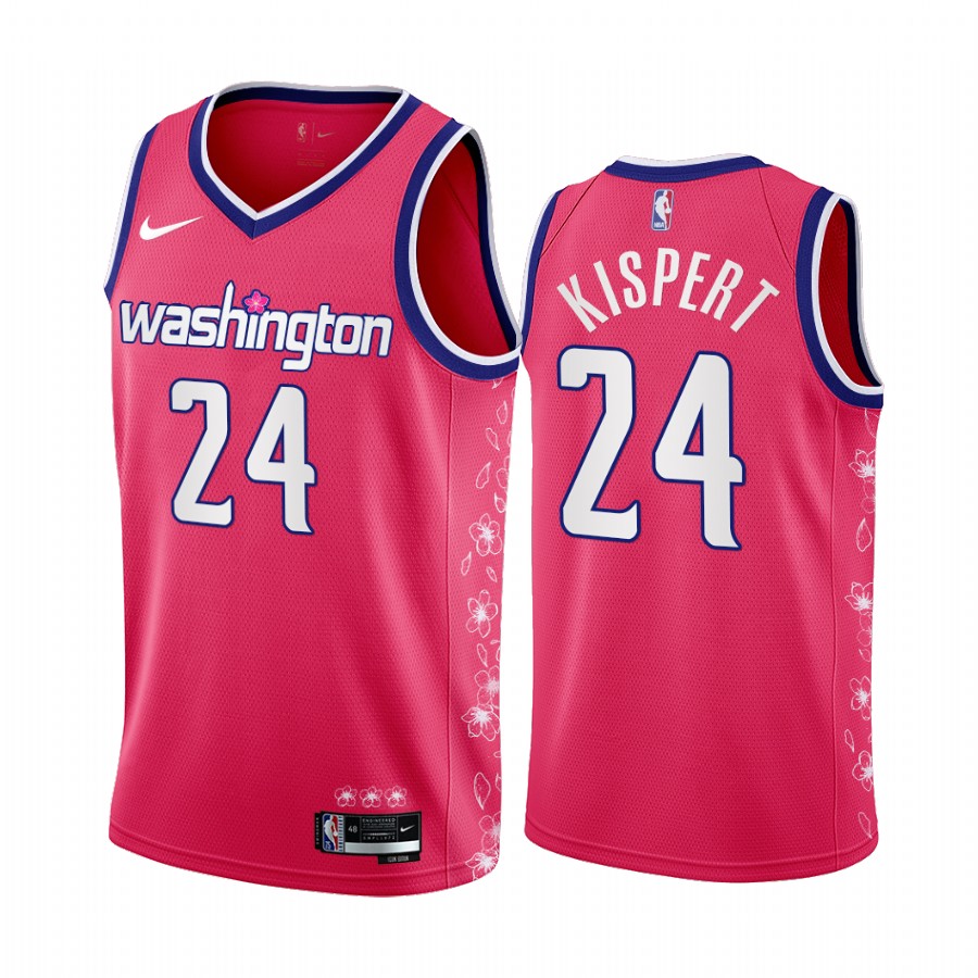 Washington Wizards Corey Kispert Cherry Blossom City 2022 Pink Jersey #24 Limited Edition