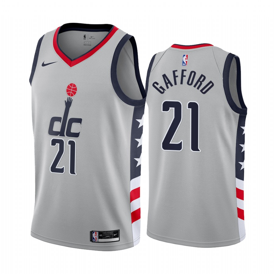 Washington Wizards Daniel Gafford #21 Gray 2021 City Edition Jersey Swingman