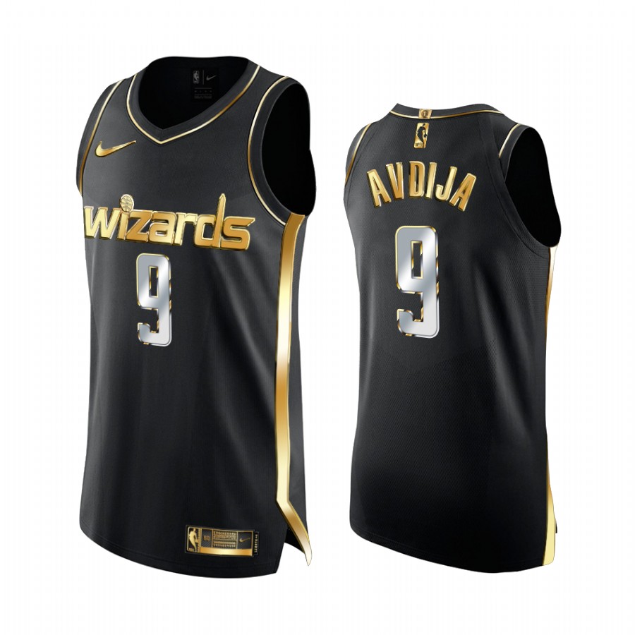 Washington Wizards Deni Avdija Black Golden Edition Limited Jersey 2020-21