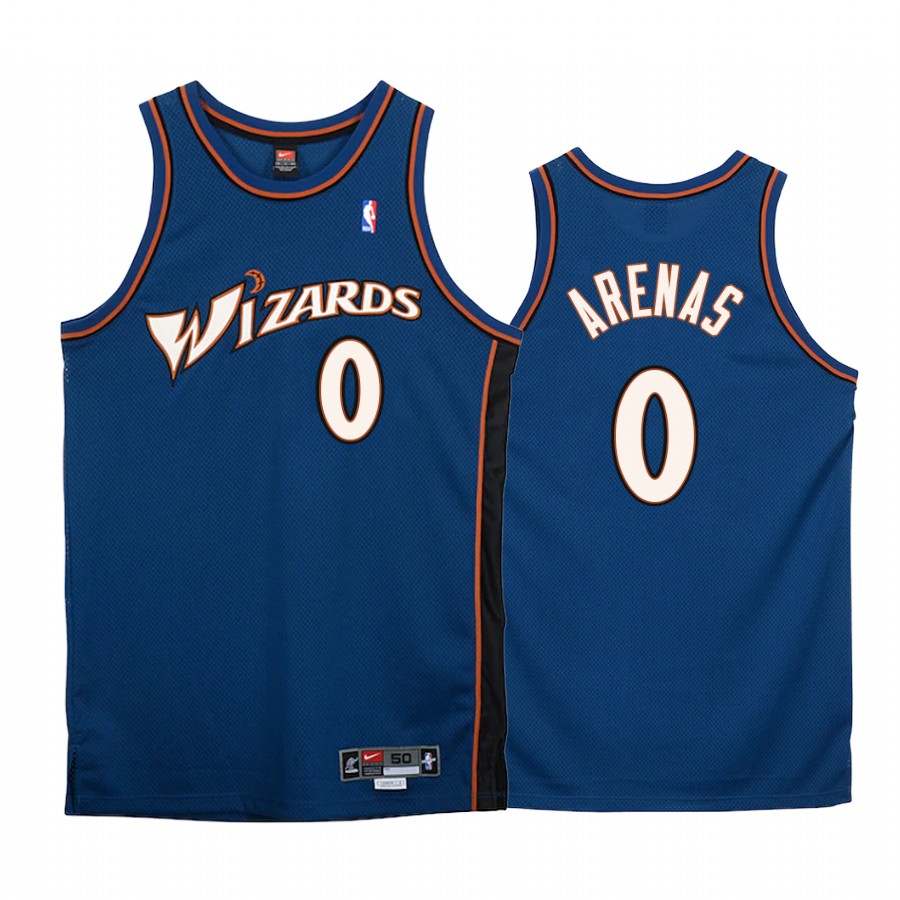 Washington Wizards Gilbert Arenas #0 Navy Hardwood Classics 2002-03 Jersey