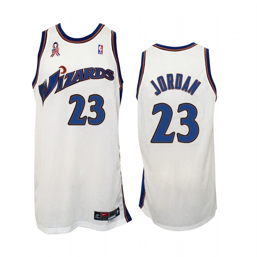 Washington Wizards Michael Jordan #23 White Hardwood Classics Jersey