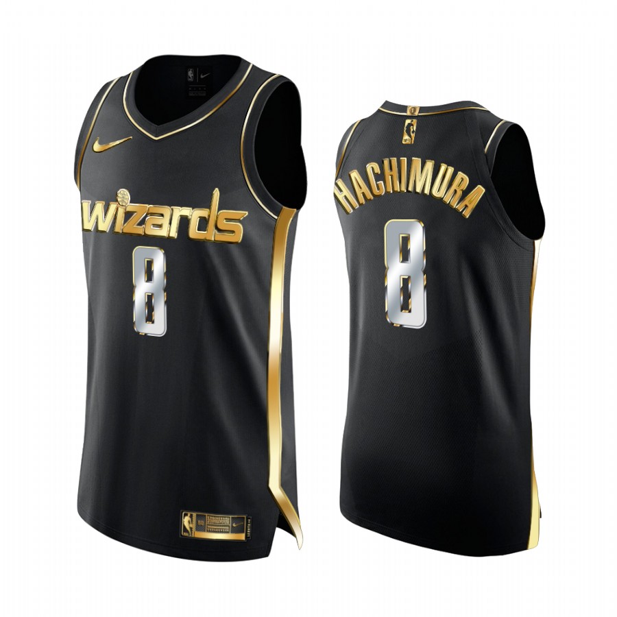 Washington Wizards Rui Hachimura Black Golden Edition Limited Jersey 2020-21