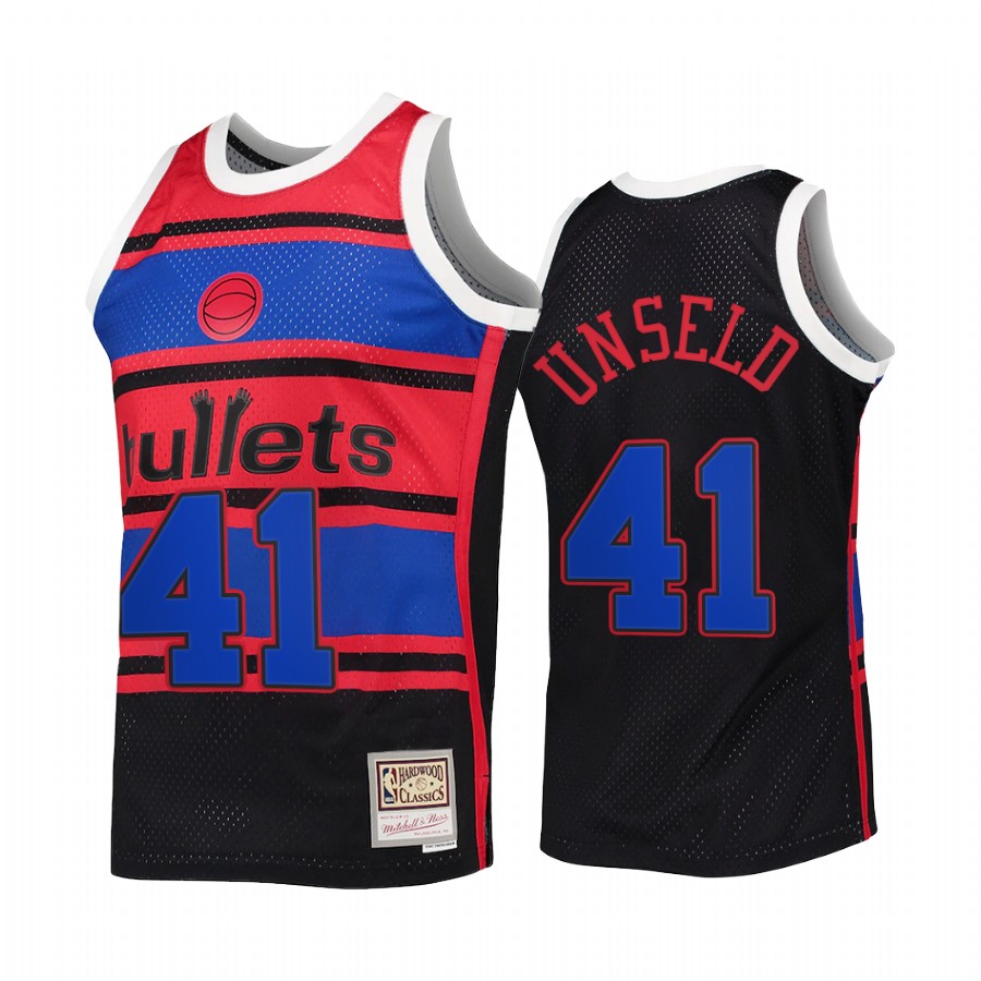 Wes Unseld 41 Washington Bullets Reload 2.0 Black Jersey HWC Swingman