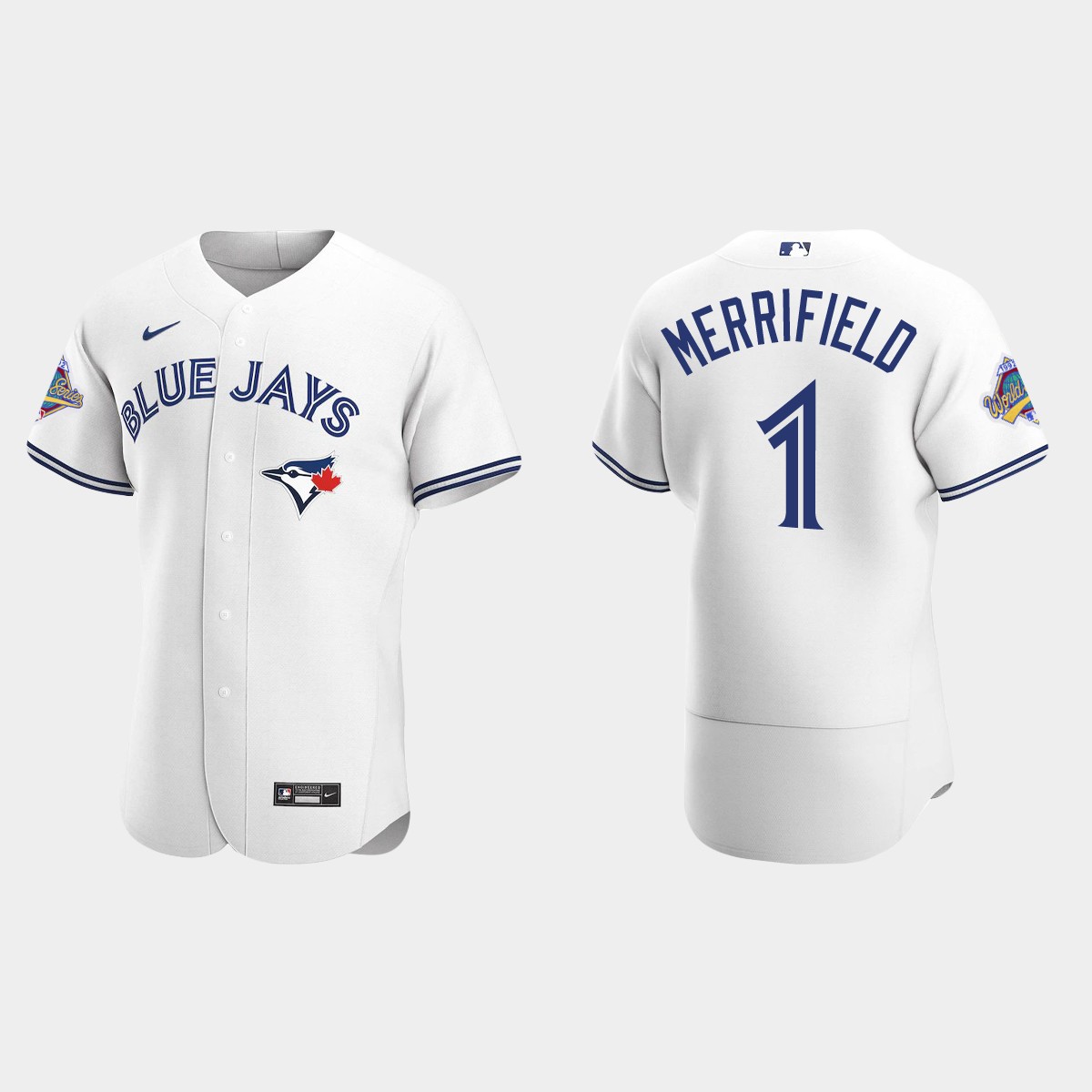 Whit Merrifield Toronto Blue Jays 1992 World Series Patch Jersey - White