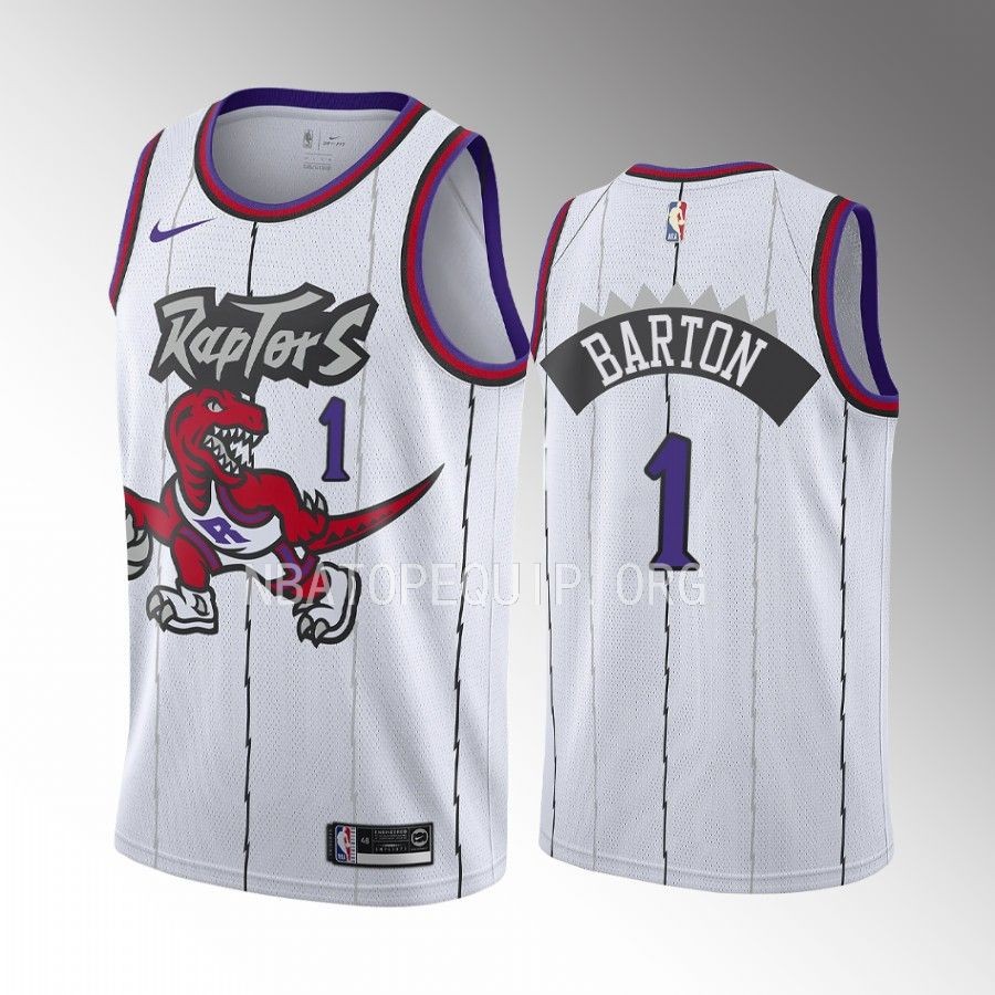 Will Barton 2022-23 Toronto Raptors White #1 Classic Edition Jersey Swingman