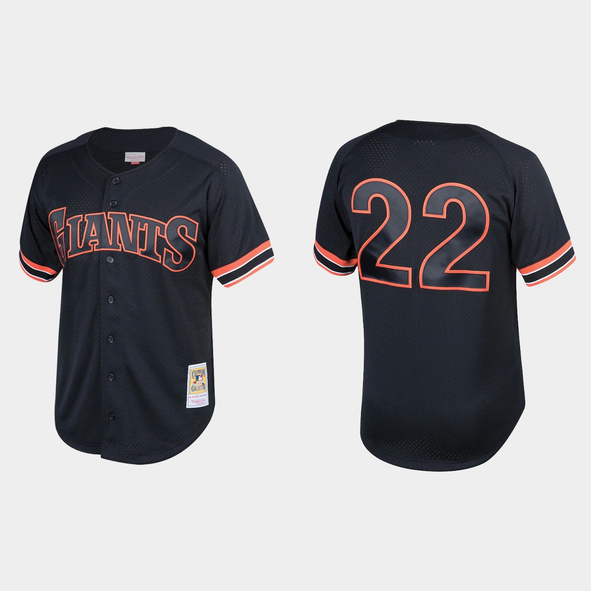 Will Clark San Francisco Giants Cooperstown Collection Mesh Batting Practice Jersey - Black