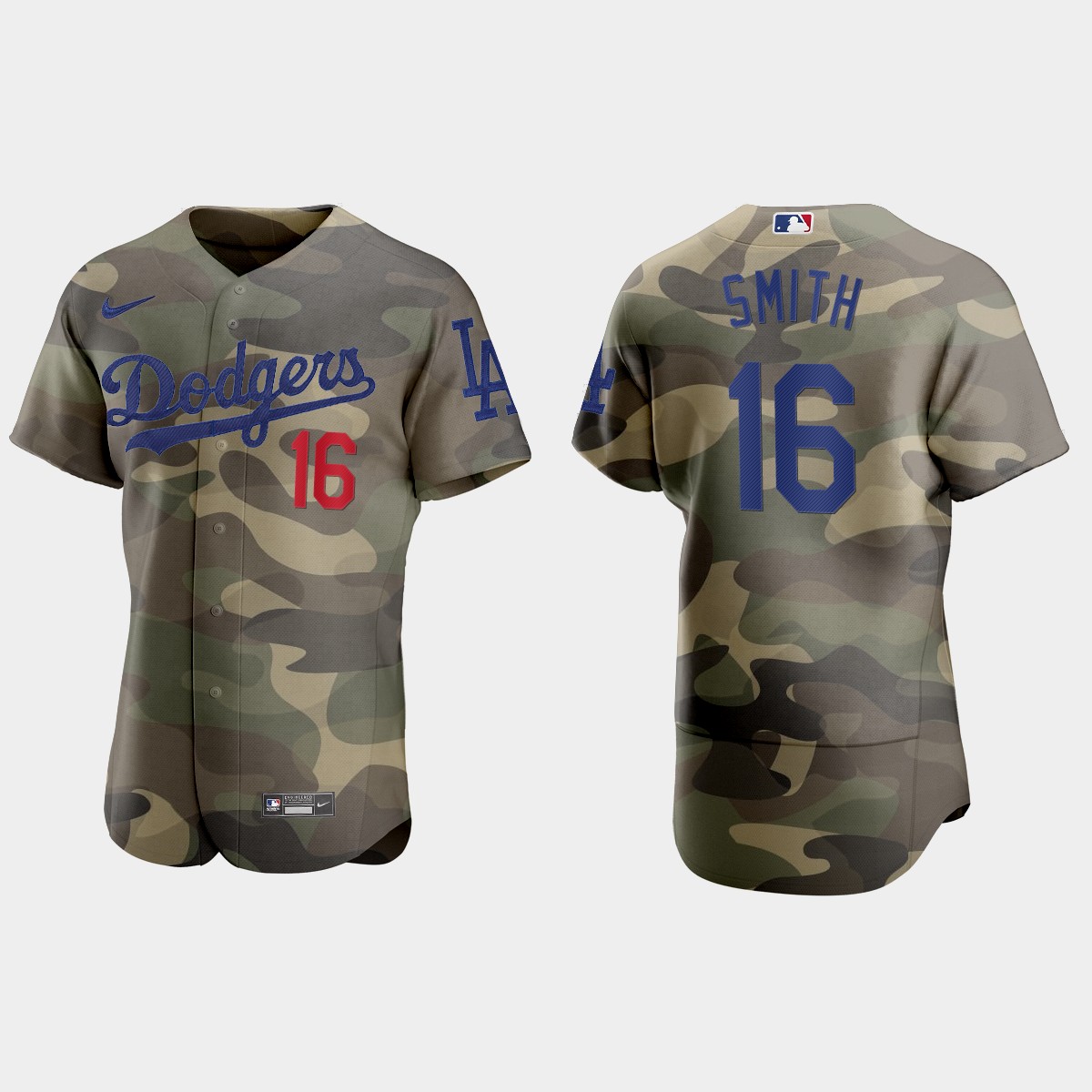 Will Smith Los Angeles Dodgers 2021 National Armed Forces Day Jersey - Camo