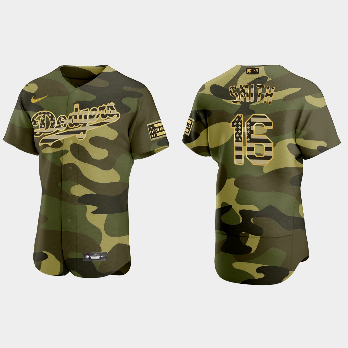 Will Smith Los Angeles Dodgers 2022 Armed Forces Day Jersey - Camo