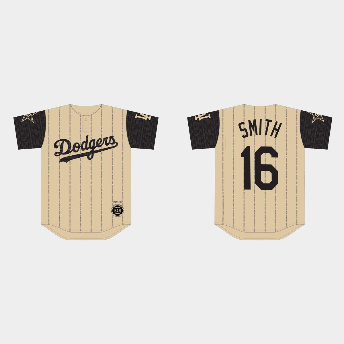 Will Smith Los Angeles Dodgers 2022 Black Heritage Night Jersey - Gold
