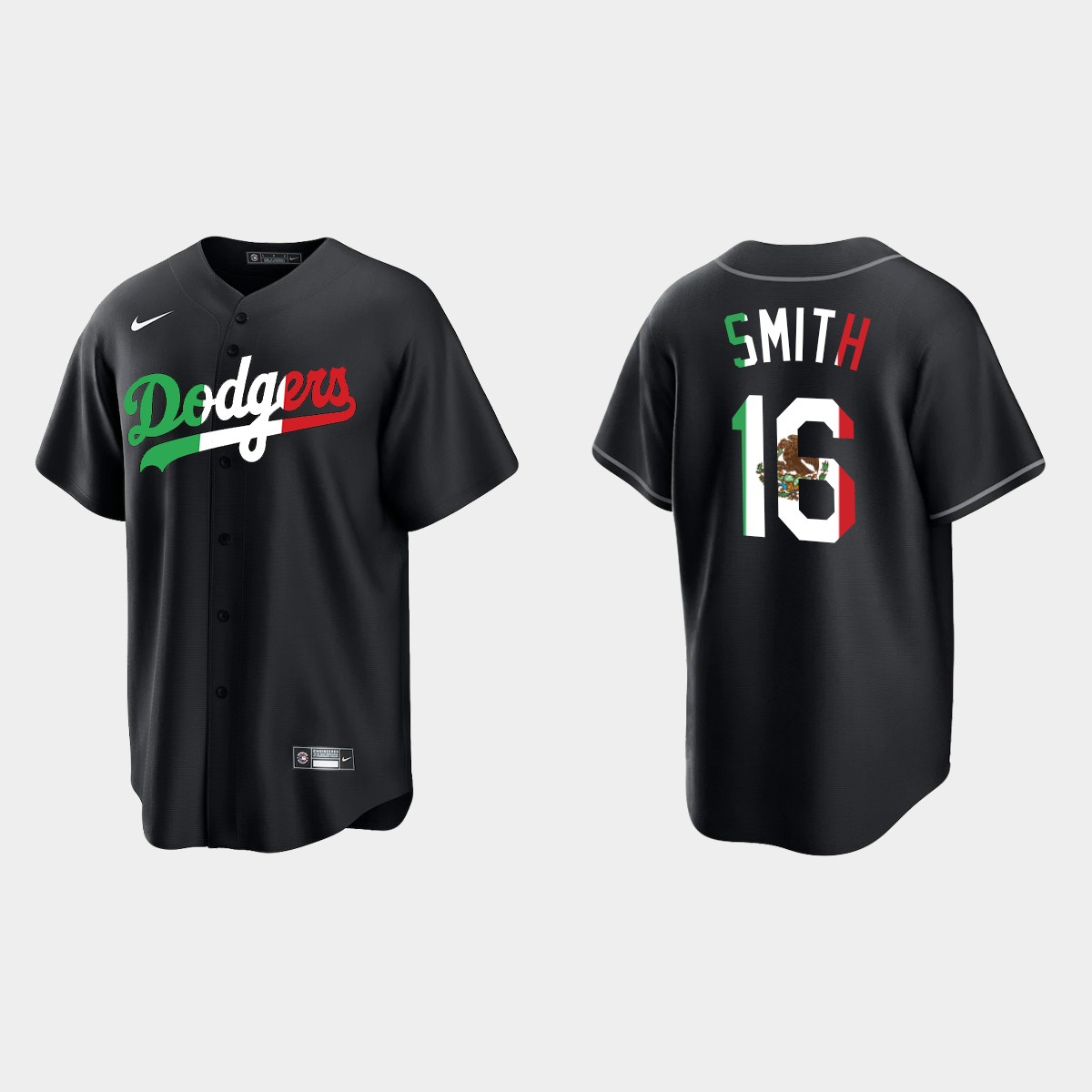 Will Smith Los Angeles Dodgers Mexican Heritage Night Jersey - Black