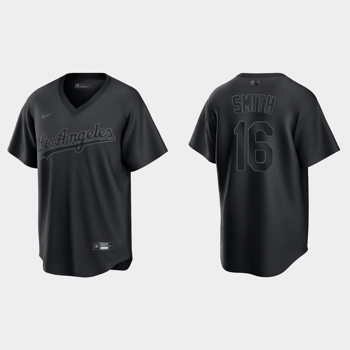 Will Smith Los Angeles Dodgers Pitch Black Fashion Jersey - Black
