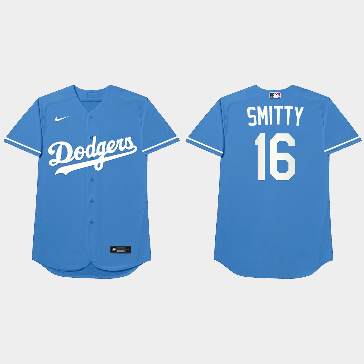 Will Smith Nickname Dodgers 2021 Players' Weekend Smitty Jersey - Royal