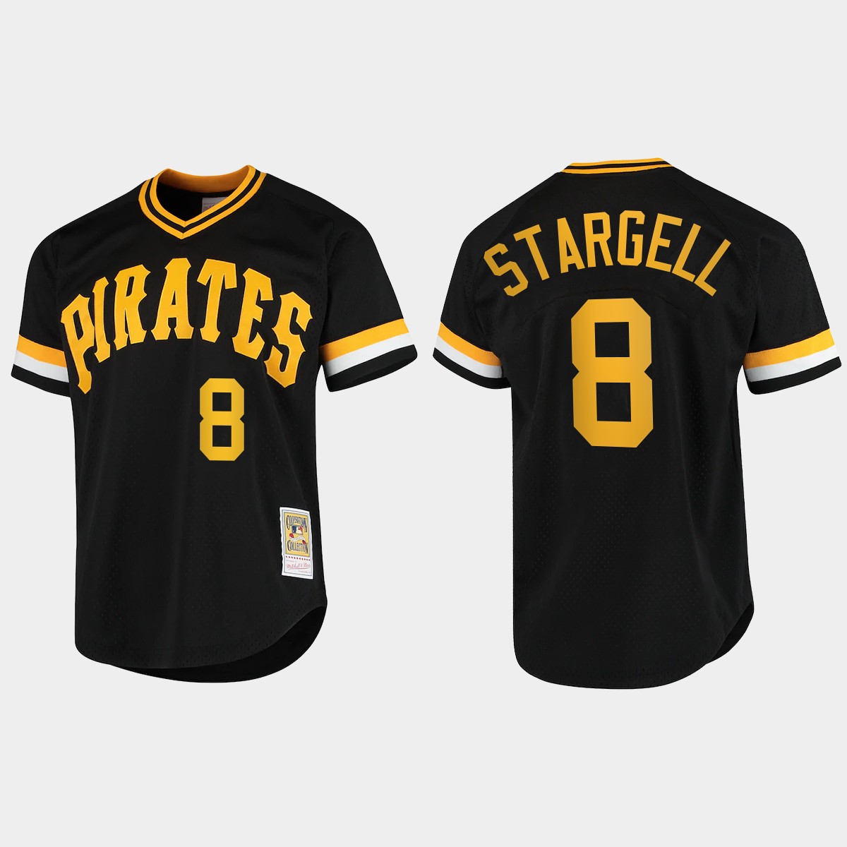 Willie Stargell #8 Pittsburgh Pirates Vintage BP Jersey - Black