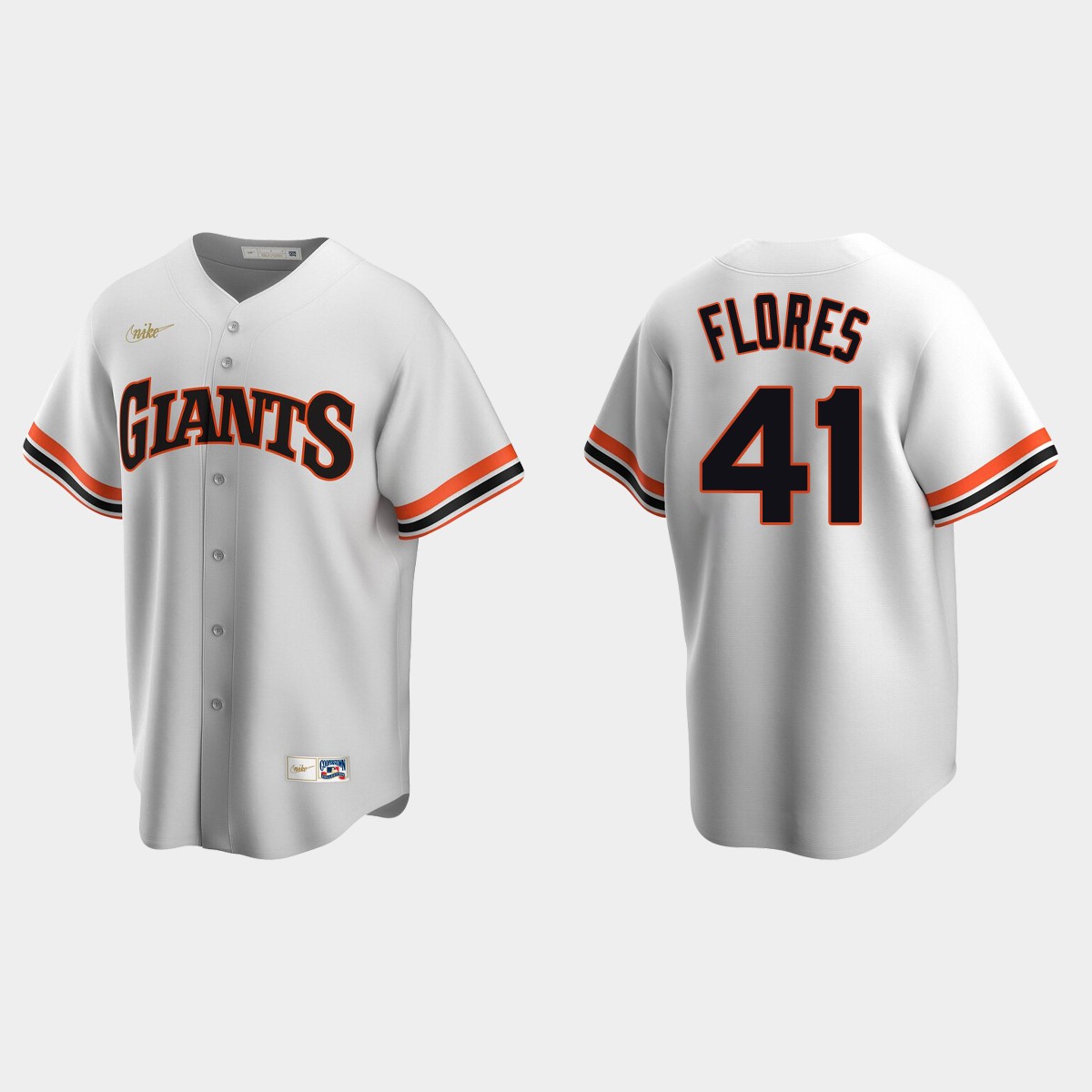 Wilmer Flores #41 San Francisco Giants Cooperstown Collection Home Jersey - White