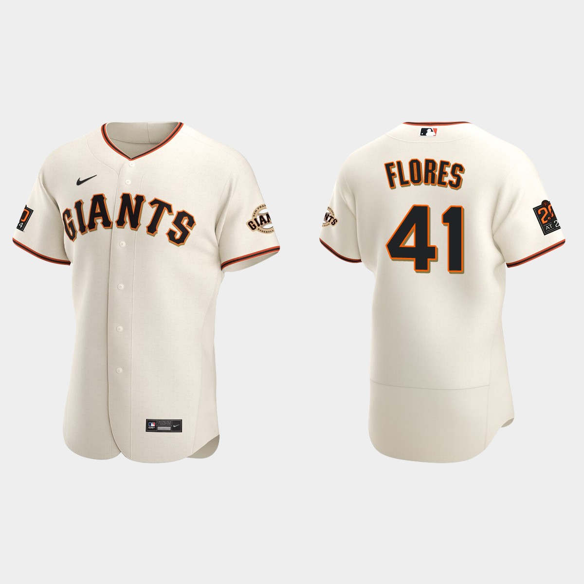 Wilmer Flores #41 San Francisco Giants Home Jersey - Cream