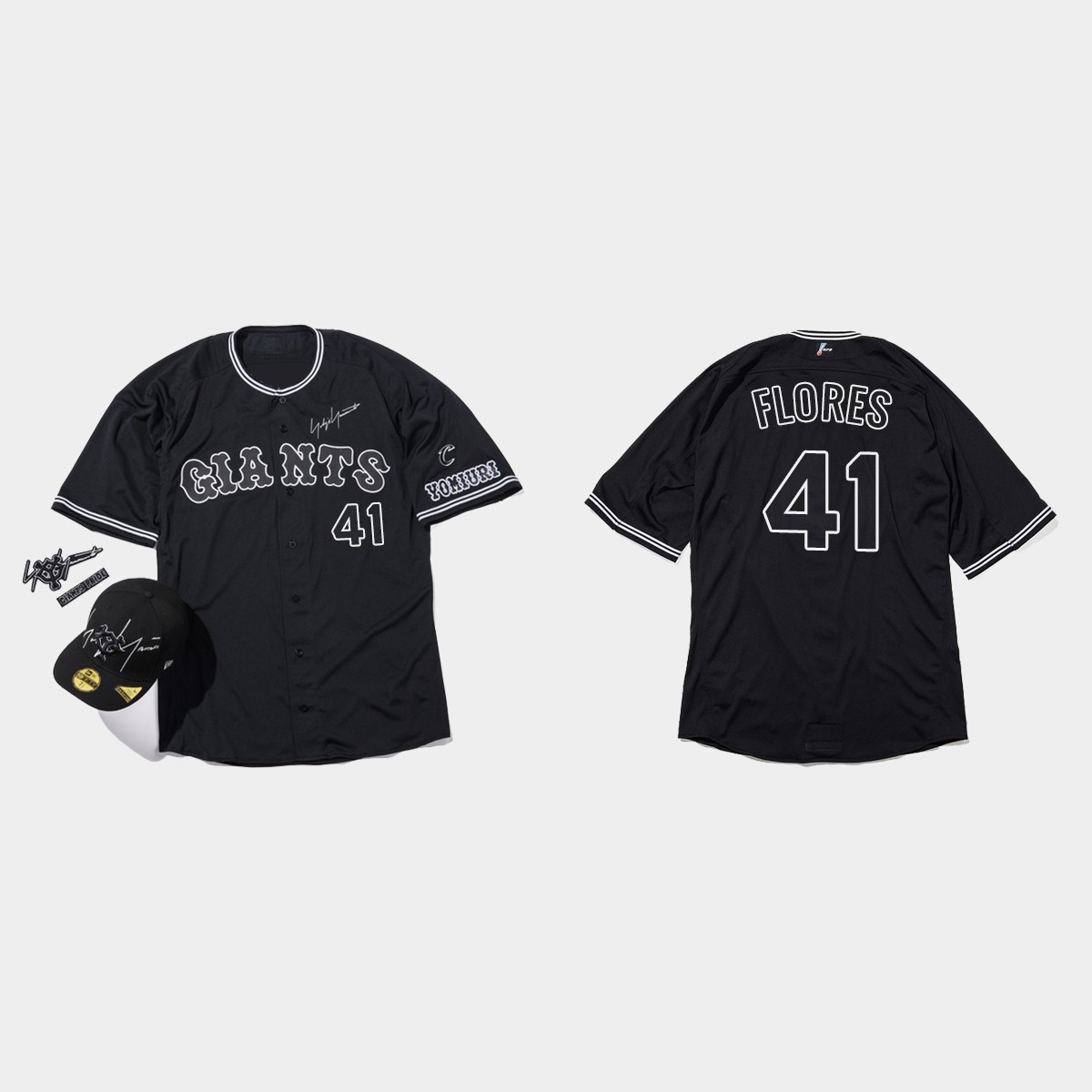Wilmer Flores San Francisco Giants Yohji Yamamoto Capsule Series Jersey - Black