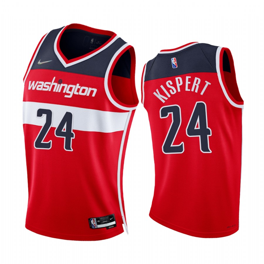 Wizards Corey Kispert 75th Diamond Anniversary Red 2021-22 Jersey Icon Edition