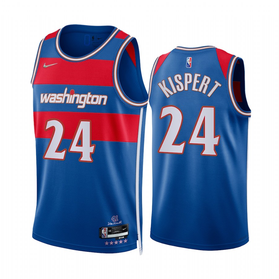 Wizards Corey Kispert City Edition Royal 2021-22 Jersey NBA 75th Season