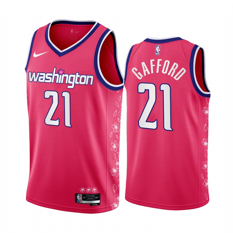 Wizards Daniel Gafford Washington Cherry Blossom City 2022-23 Pink Jersey #21 Limited Edition