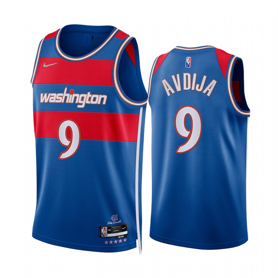 Wizards Deni Avdija City Edition Royal 2021-22 Jersey NBA 75th Season