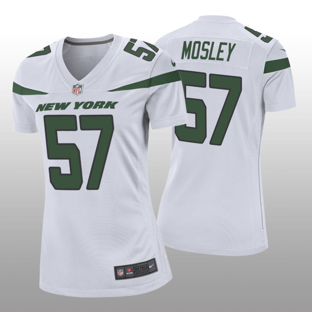 Women's 2019 C.J. Mosley #57 New York Jets White Game Jersey