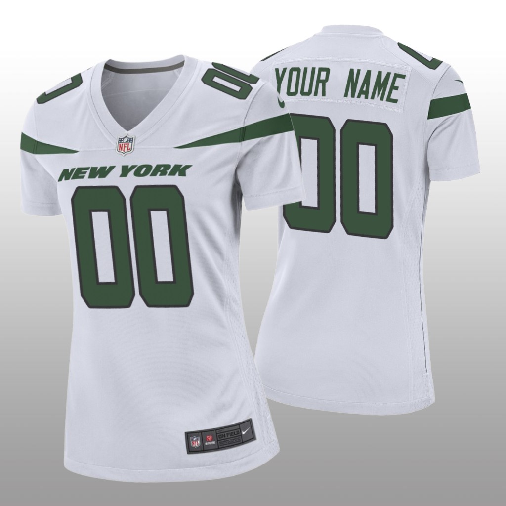 Women's 2019 Custom New York Jets White Game Jersey