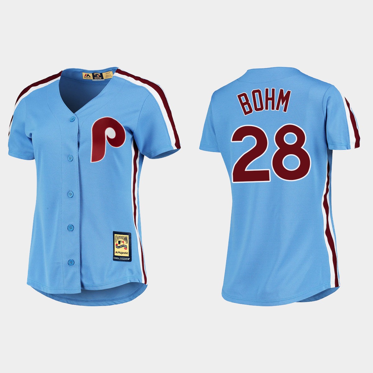 Women's Alec Bohm Philadelphia Phillies Cooperstown Cool Base Jersey - Blue