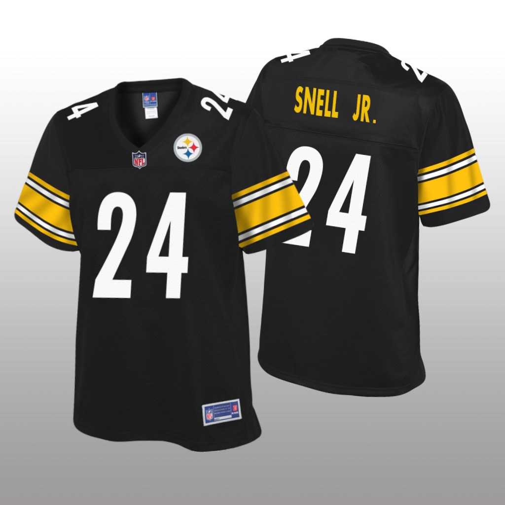 Women's Benny Snell Jr. #24 Pittsburgh Steelers Black Pro Line Jersey