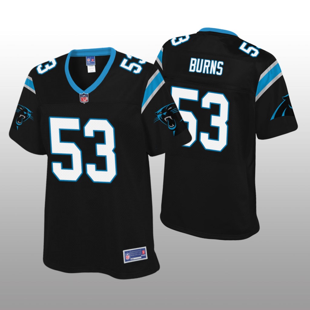 Women's Brian Burns #53 Carolina Panthers Black Pro Line Jersey