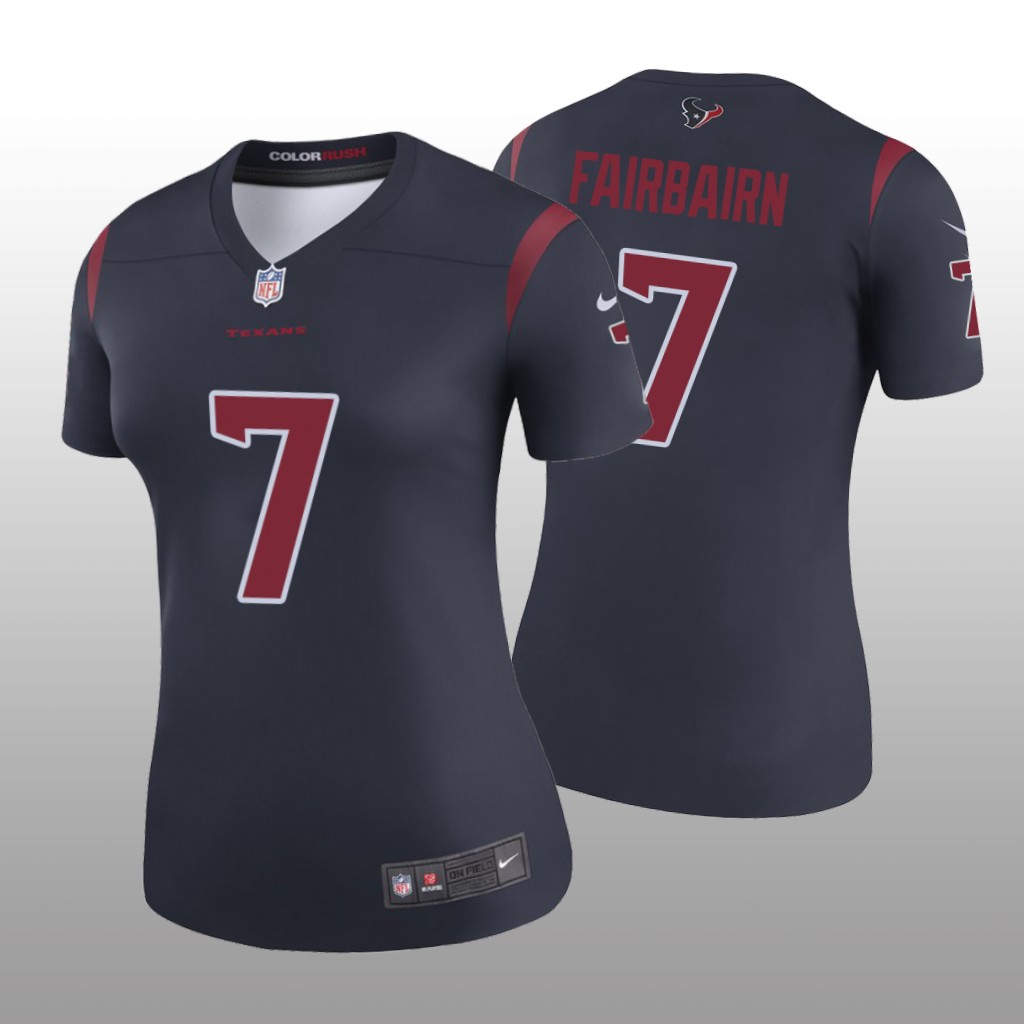 Women's Color Rush Legend Ka'imi Fairbairn #7 Houston Texans Navy Jersey