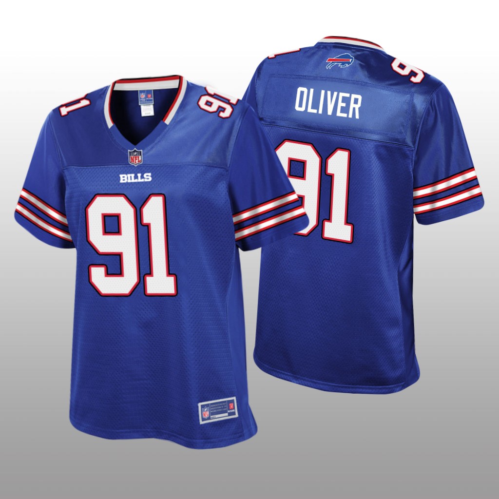 Women's Ed Oliver #91 Buffalo Bills Royal Pro Line Jersey